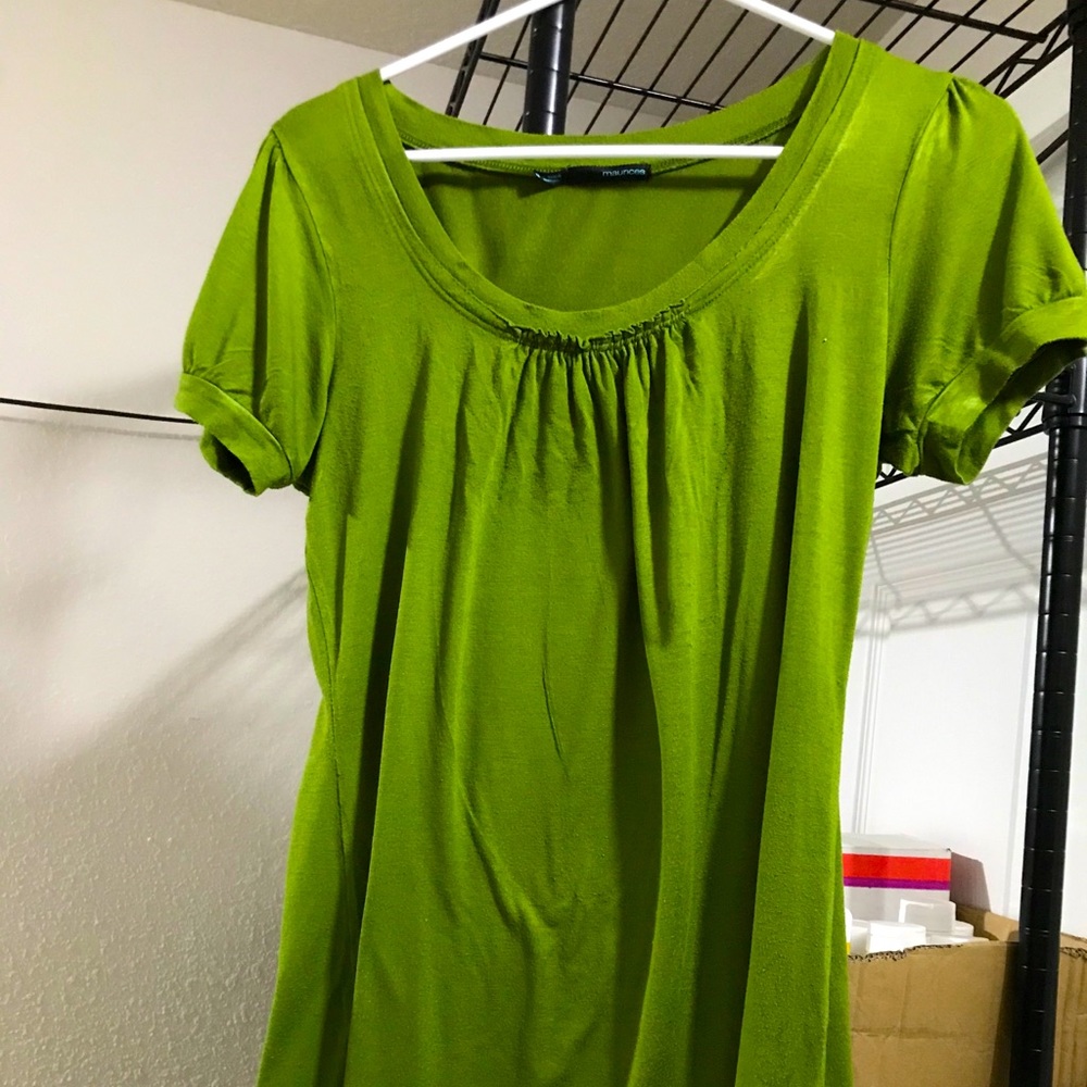 Green blouse